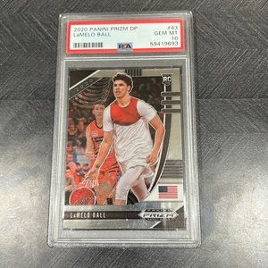 Lamelo Ball - 2020 Panini Prizm DP RC PSA Gem Mint 10
